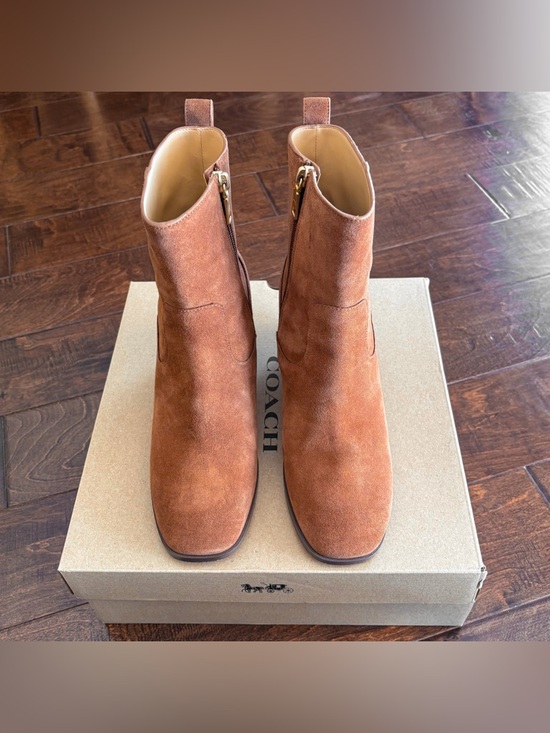 Coach suede wedge booties. - Picture 5 of 14